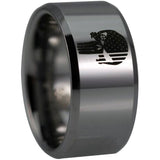 Silver Tungsten Hunter Ring - Preorder