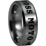 Silver Tungsten Motocross Stunt Ring