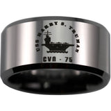 Silver USS Harry S. Truman CVN - 75 Ring