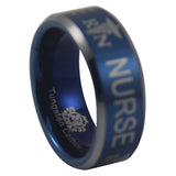 Blue Tungsten Registered Nurse Ring - Friends of Irony LLC