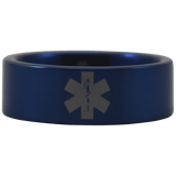 Blue Tungsten Medical Ring - Friends of Irony LLC