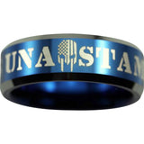Una Stamus Police Tungsten Carbide Ring (Blue)