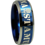 Una Stamus Police Tungsten Carbide Ring (Blue)