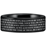 Tungsten The Lord's Prayer Ring
