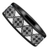 Tungsten Celtic Cross Ring