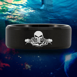 Submariner Skull Tungsten Carbide Ring
