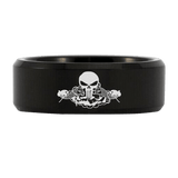 Submariner Skull Tungsten Carbide Ring