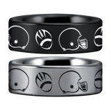 Tungsten Footballer's Ring