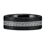 Tungsten Virgo Zodiac Ring