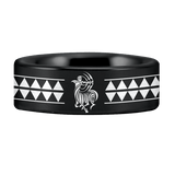 Tungsten Sagittarius Zodiac Ring