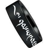 Tungsten Tibetan Mantra Ring 1