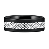 Tungsten Leo Zodiac Ring