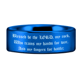 Tungsten Psalm 144:1 Ring