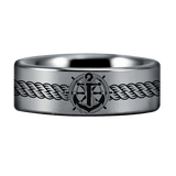 Tungsten Sailor Ring