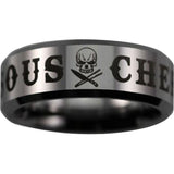 Silver Tungsten Sous Chef Ring