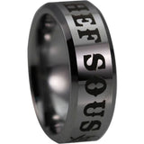 Silver Tungsten Sous Chef Ring