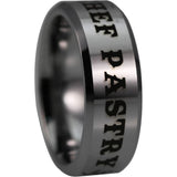 Silver Tungsten Pastry Chef Ring