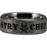 Silver Tungsten Pastry Chef Ring