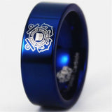 Blue Tungsten Coast Guard Ring - Friends of Irony LLC