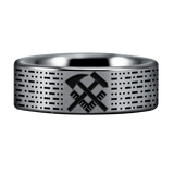 Silver Tungsten Hull Technician's Ring