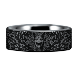 Silver Tungsten K9 Ring