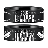 Tungsten Fantasy Football Championship Ring (8mm)