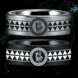 Tungsten Sagittarius Zodiac Ring