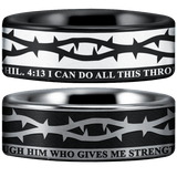 Tungsten Crown of Thorns Ring