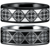 Tungsten Celtic Cross Ring