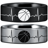 Tungsten Basketball Lifeline Ring