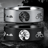Tungsten Triathlon Ring