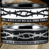 Tungsten Crown of Thorns Ring