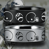 Tungsten Footballer's Ring