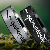 Tungsten Tibetan Mantra Ring 1