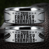 Tungsten Fantasy Football Championship Ring (8mm)