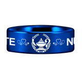 Nursing Lamp Graduation Tungsten Carbide Ring (Blue)