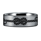 Silver Tungsten Climber's Ring