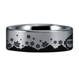 Silver Tungsten Slopes Calling Ring