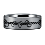 Silver Tungsten Climber's Ring