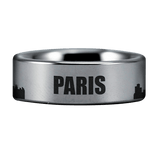 Tungsten Paris Skyline Ring