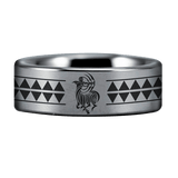 Tungsten Sagittarius Zodiac Ring