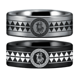 Tungsten Sagittarius Zodiac Ring