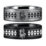 Tungsten Sagittarius Zodiac Ring