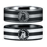 Tungsten Don't Tread On Me Ring