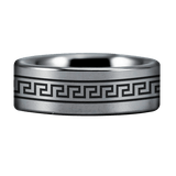 Tungsten Mayan Ring