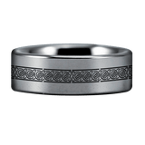 Tungsten Virgo Zodiac Ring