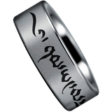 Tungsten Tibetan Mantra Ring 1