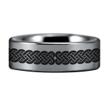 Tungsten Leo Zodiac Ring