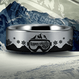 Silver Tungsten Slopes Calling Ring