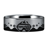 Silver Tungsten Slopes Calling Ring